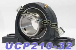 2"inch ID/Bore Bearing + Pillow Block Cast Housing Mounted Bearings UCP210-32 - VXB Ball Bearings