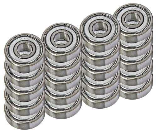 20 Bearing 625ZZ Shielded 5mm Bore Diameter Miniature - VXB Ball Bearings