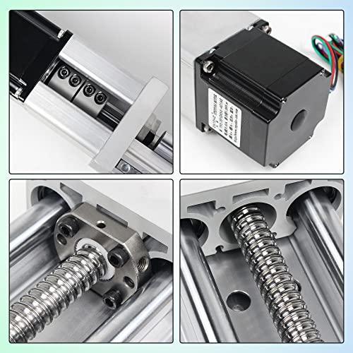 200mm Stroke CNC Linear Stage Motion Actuator, Double Optical Axis X Y Z Axis Linear Slide Rail Aluminum Alloy Cross Sliding Table SBR16 Linear Rail Guide SFU1605 Ballscrew for CNC - VXB Ball Bearings