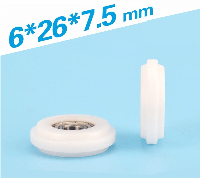 2020 Aluminum Extrusion Profile 6mm Bore 26mm POM Plastic Y Type Track sliding Wheel Bearing 6x26x7.5 mm - VXB Ball Bearings