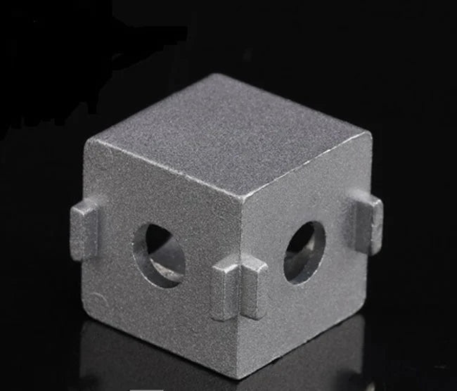 2020 Aluminum Extrusion Profile Solid Cube Corner Connector - VXB Ball Bearings