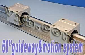 20mm 60 Rail Guideway System w/2 Slide Units Linear Motion - VXB Ball Bearings