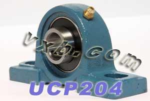 20mm Bearing UCP-204 + Pillow Block Cast Housing Mounted Bearings - VXB Ball Bearings