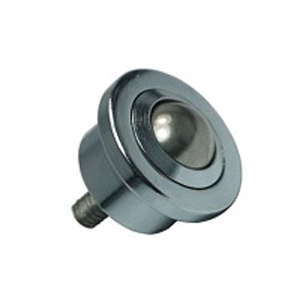 20mm Dia. Miniature Machined Conveyor Gravity Ball Transfer Unit with M5 Stem - VXB Ball Bearings