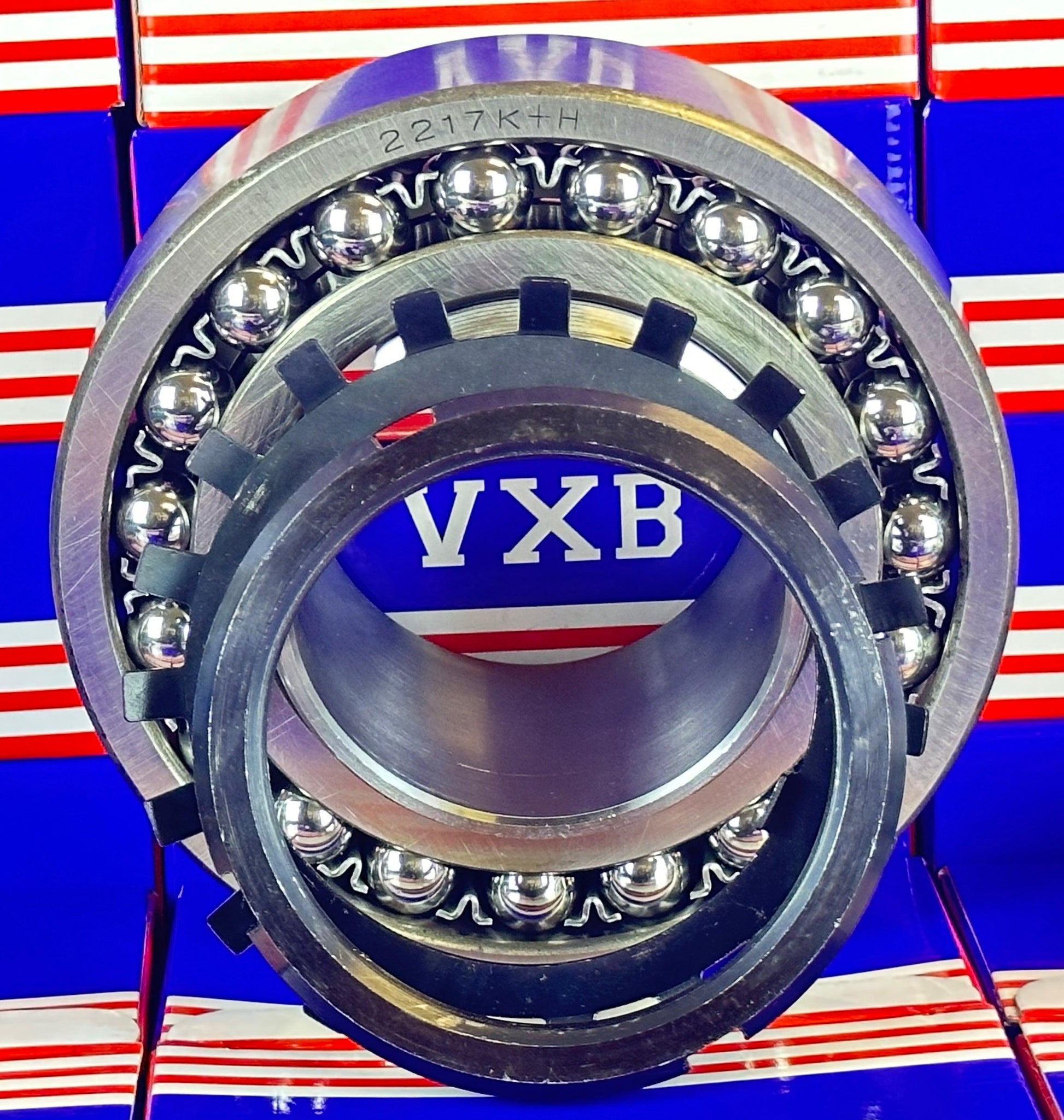 2217K+H Tapered Self Aligning Bearing with Adapter Sleeve 75x150x36 - VXB Ball Bearings