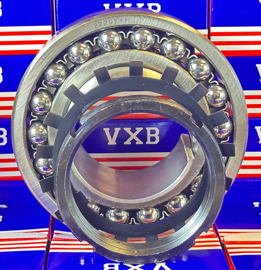 2220K+H Tapered Self Aligning Bearing with Adapter Sleeve 90x180x46 - VXB Ball Bearings