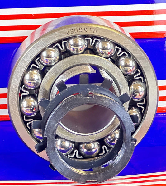 2309K+H Tapered Self Aligning Bearing with Adapter Sleeve 40x100x36 - VXB Ball Bearings