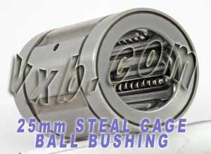 25mm Ball Bushing SDM25GA Steel Retainer Linear Motion Bearings - VXB Ball Bearings