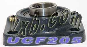 25mm Bearing UCF-205 + Square Flanged Cast Housing Mounted Bearings - VXB Ball Bearings