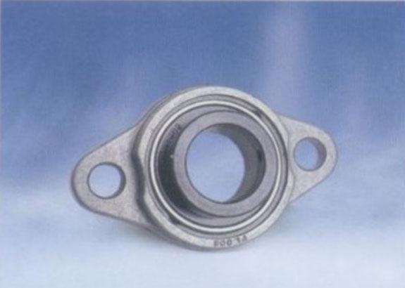 25mm Flange Bearing UFL005 Eccentric Collar Locking Two-Bolt Flange Unit - VXB Ball Bearings