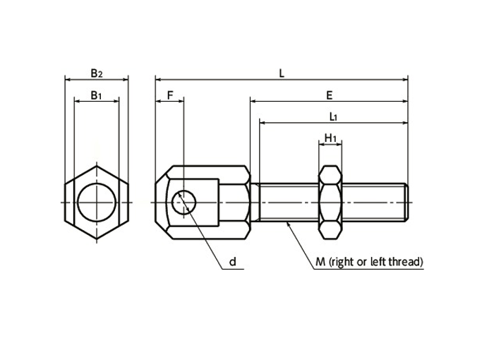 BRUSRC-80-60-R  Roller Chain Bolt NBK - Japan