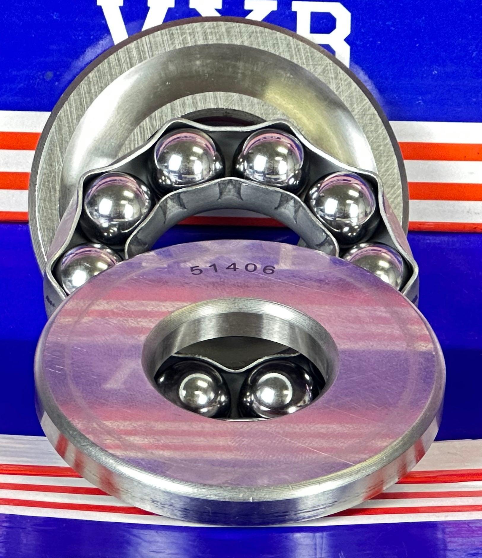 51406 Single Thrust Ball Bearing 30x70x28 - VXB Ball Bearings