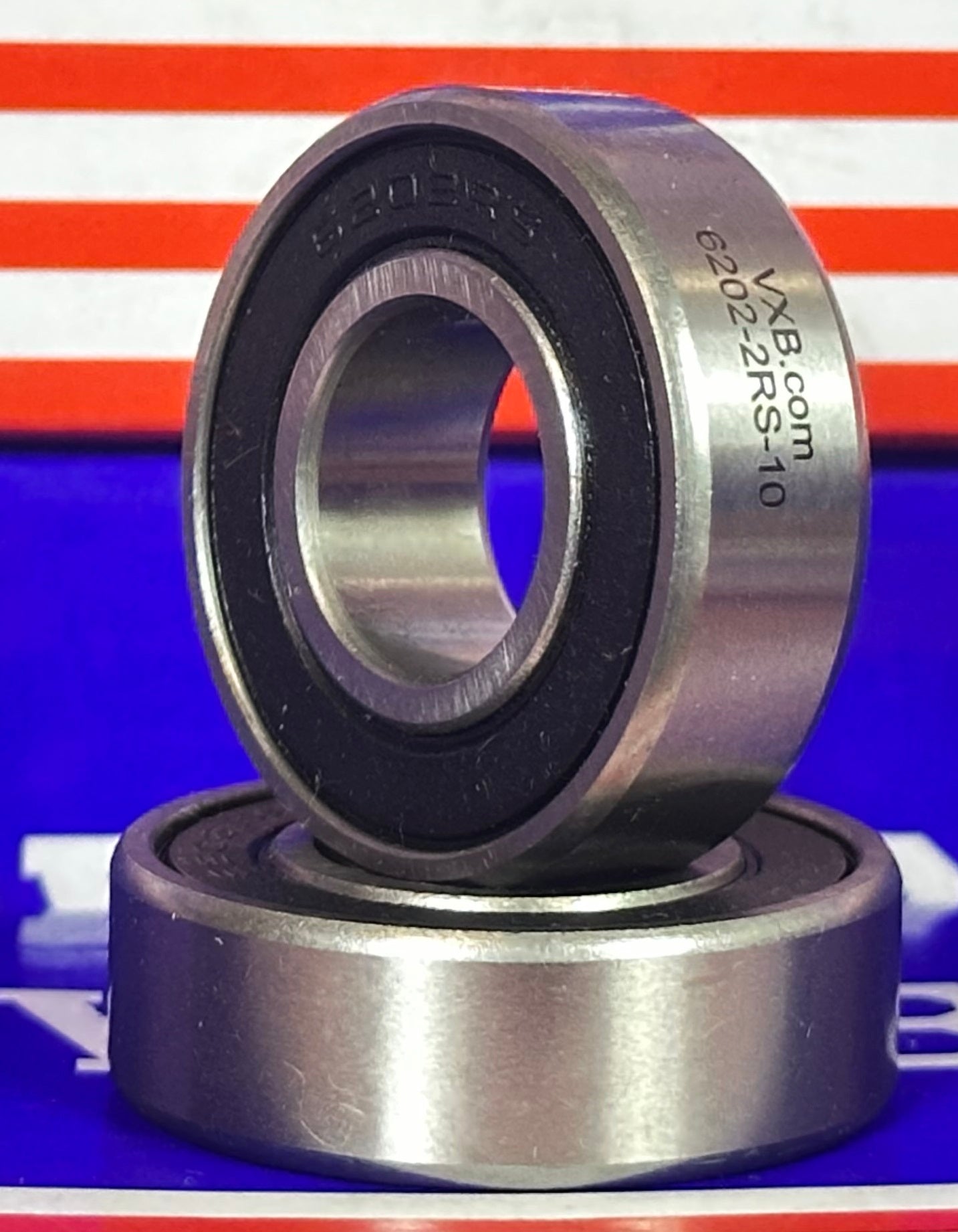 6202-10-2RS Bearing ID 5/8" inch x OD 35mm x 11mm Pack of 2