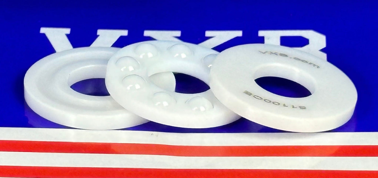 Full Ceramic 51100 ZrO2-Zro2 Thrust Ball Bearing 10x24x9mm