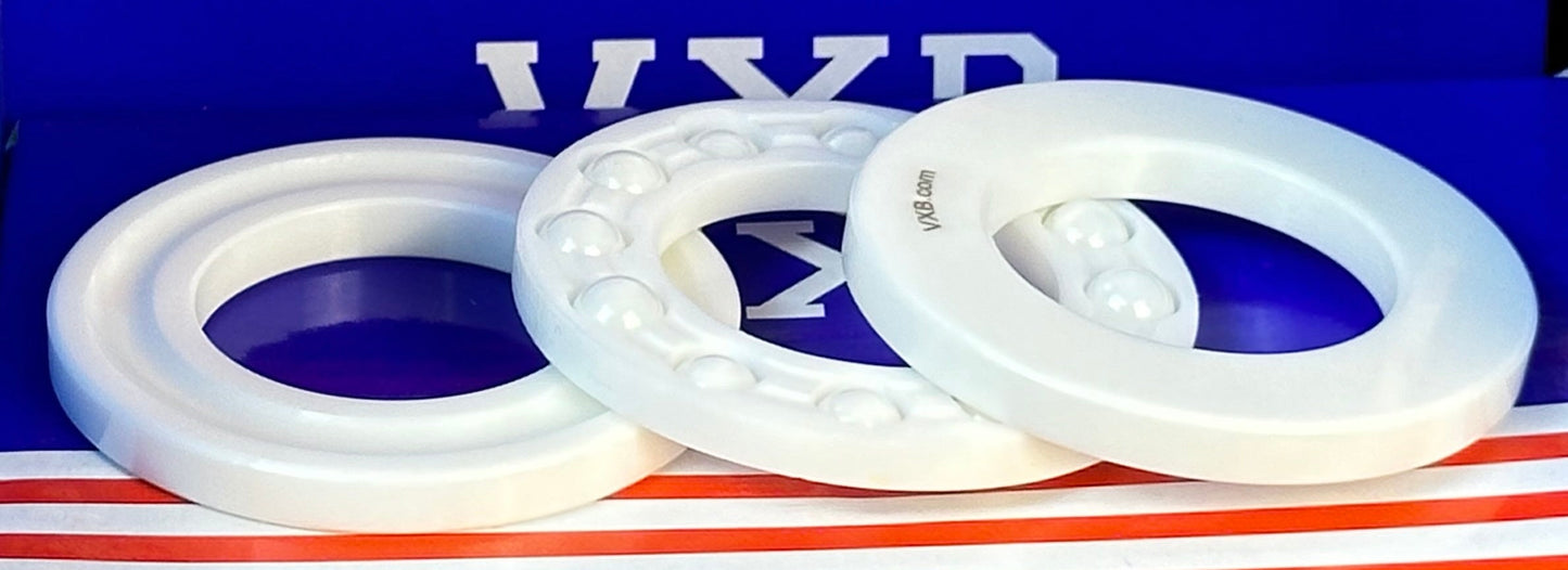 Full Ceramic 51206 ZrO2 Thrust Bearing 30x52x16
