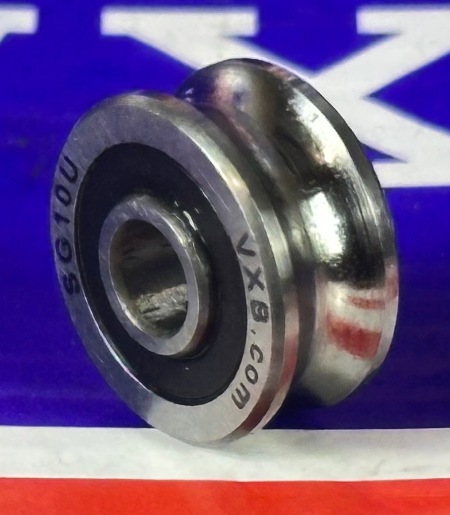 SG10U U Groove Sealed Track Ball Bearing 4x13x6