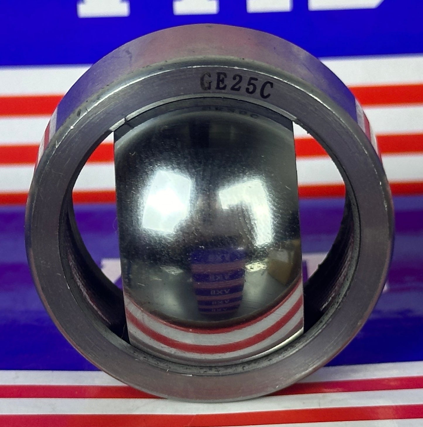 GE25C  Maintenance Free Spherical Plain Bearing 25mm Steel with PTFE Composite