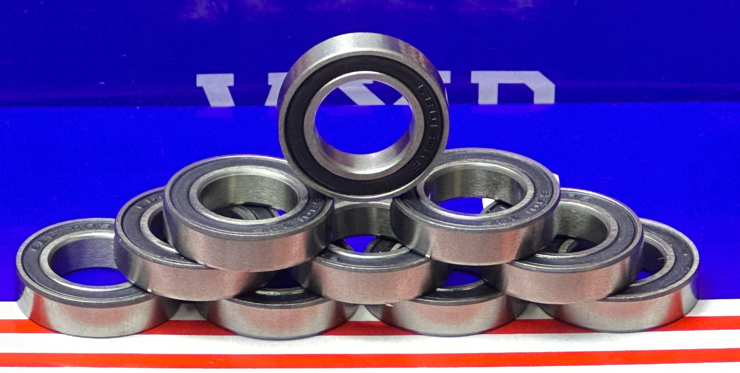 6801-2RS 12x21x5 PTFE Sealed Ball Bearing (Pack of 10)