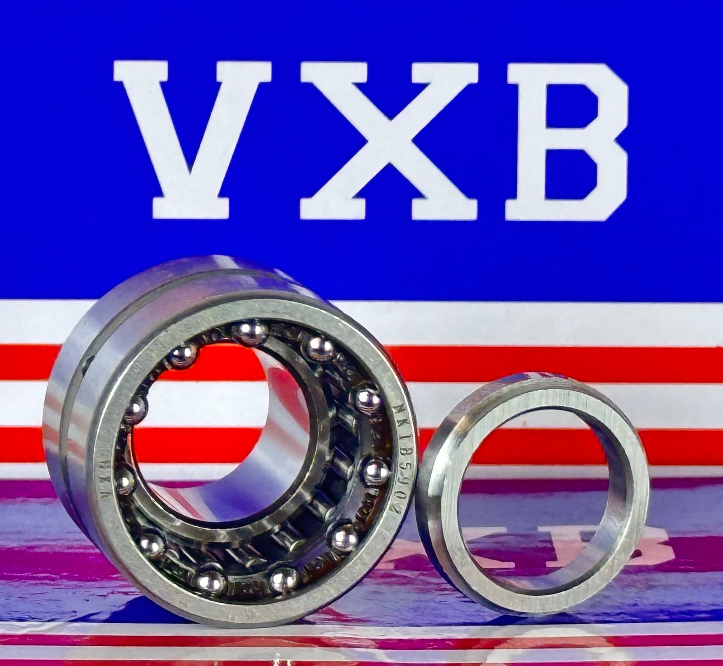 NKIB5902 Needle Roller Bearing with 3-Point Contact Ball Bearing 15x28x20mm