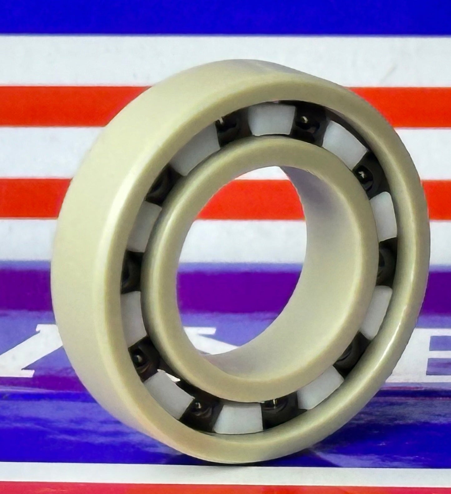 PEEK 6902 Ball Bearing PTFE cage Si3N4 Ceramic Balls 15x28x7