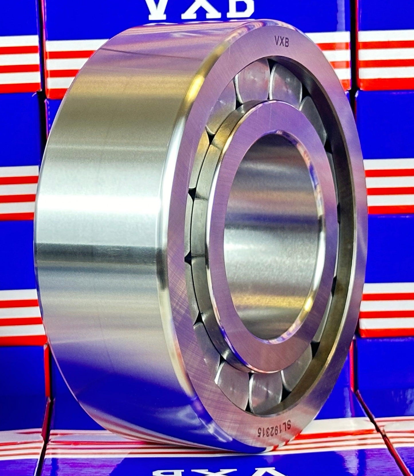 SL192315 Sheave Bearing 2 Rows Full Complement Bearings with Inner Ring 75x160x55mm - VXB Ball Bearings