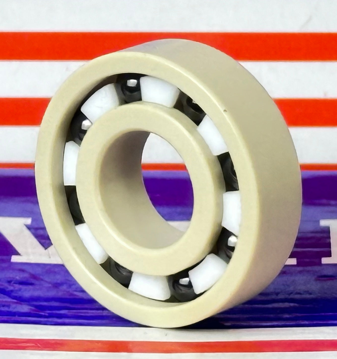 PEEK 6001 Ball Bearing PTFE cage Si3N4 Ceramic Balls 12x28x8