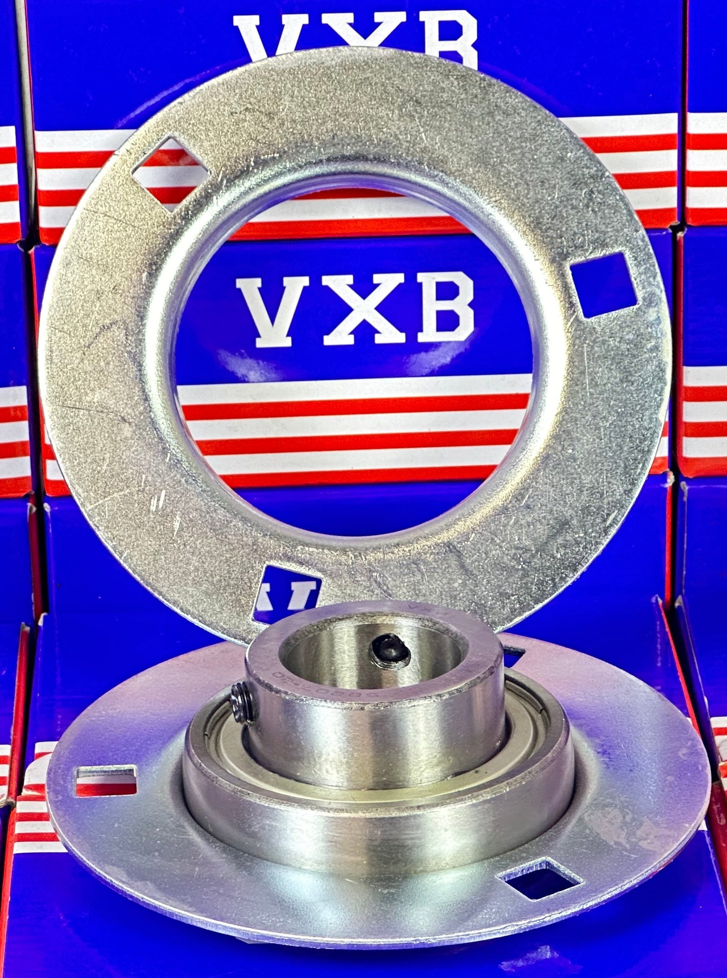 1-1/4"inch Bore 3-Bolt Flanged Mounted SBPF207-20 Pressed Steel Housing Bearing