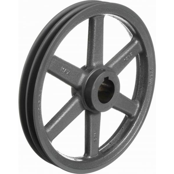 2BK105 1" Bore Sheave Pulley with 10.25" OD , Hex set screws 2 Grooves for V-belts size 5L, 2BK105-1" - VXB Ball Bearings