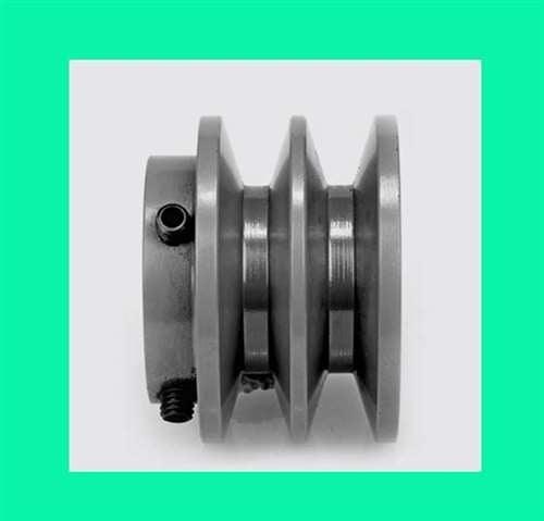 2BK23 5/8" Bore Solid Sheave Pulley with 2-1/4" OD , Hex set screws for V-belts size 4L, 5L 2BK23-5/8" - VXB Ball Bearings