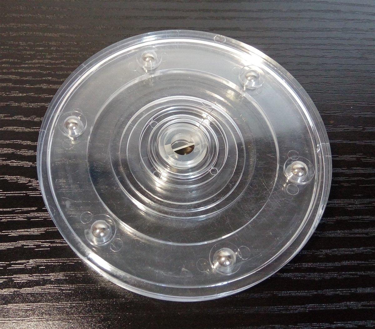 3" Inch Dia. clear acrylic AS11 Lazy Susan Turntable Bearing - VXB Ball Bearings