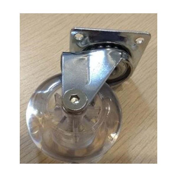 3"Inch Heavy Duty Clear Swivel Caster Wheel with 220 lbs Load Rating - VXB Ball Bearings