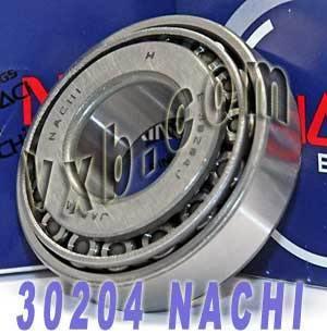 30204 Nachi Tapered Roller Bearings Japan 20x47x14 - VXB Ball Bearings