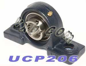 30mm Bearing UCP206 + Pillow Block Cast Housing Mounted Bearings - VXB Ball Bearings