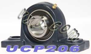 30mm Bearing UCP206 + Pillow Block Cast Housing Mounted Bearings - VXB Ball Bearings