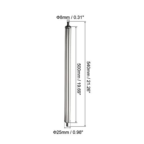 Gravity Conveyor Roller 1" Diameter 20" inch Long Stainless Steel - VXB Ball Bearings