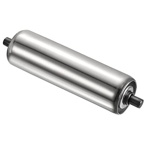 Gravity Conveyor Roller 2" Diameter 8" inch Long Stainless Steel - VXB Ball Bearings