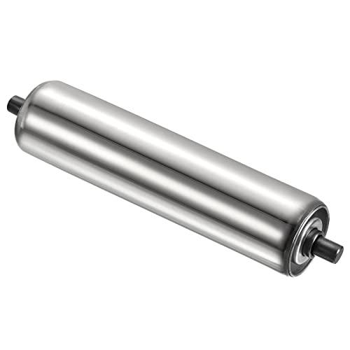 Gravity Conveyor Roller 2" Diameter 10" inch Long Stainless Steel - VXB Ball Bearings