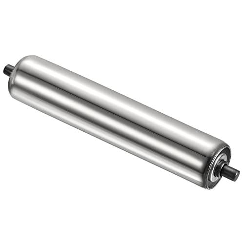 Gravity Conveyor Roller 2" Diameter 12" inch Long Stainless Steel - VXB Ball Bearings
