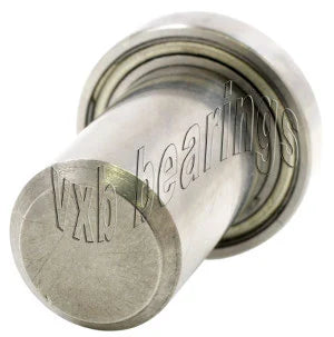 3/4 Inch Ball Bearing with 3/8 diameter integrated 1 1/4 Long Axle - VXB Ball Bearings