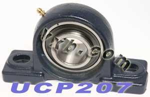 35mm Bearing UCP207 + Pillow Block Cast Housing Mounted Bearings - VXB Ball Bearings