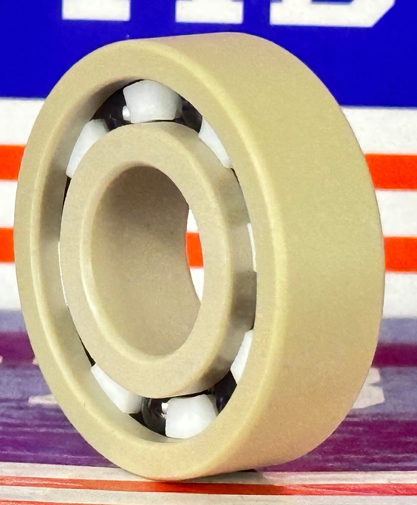 PEEK 6202 Ball Bearing PTFE cage Si3N4 Ceramic Balls 15x35x11