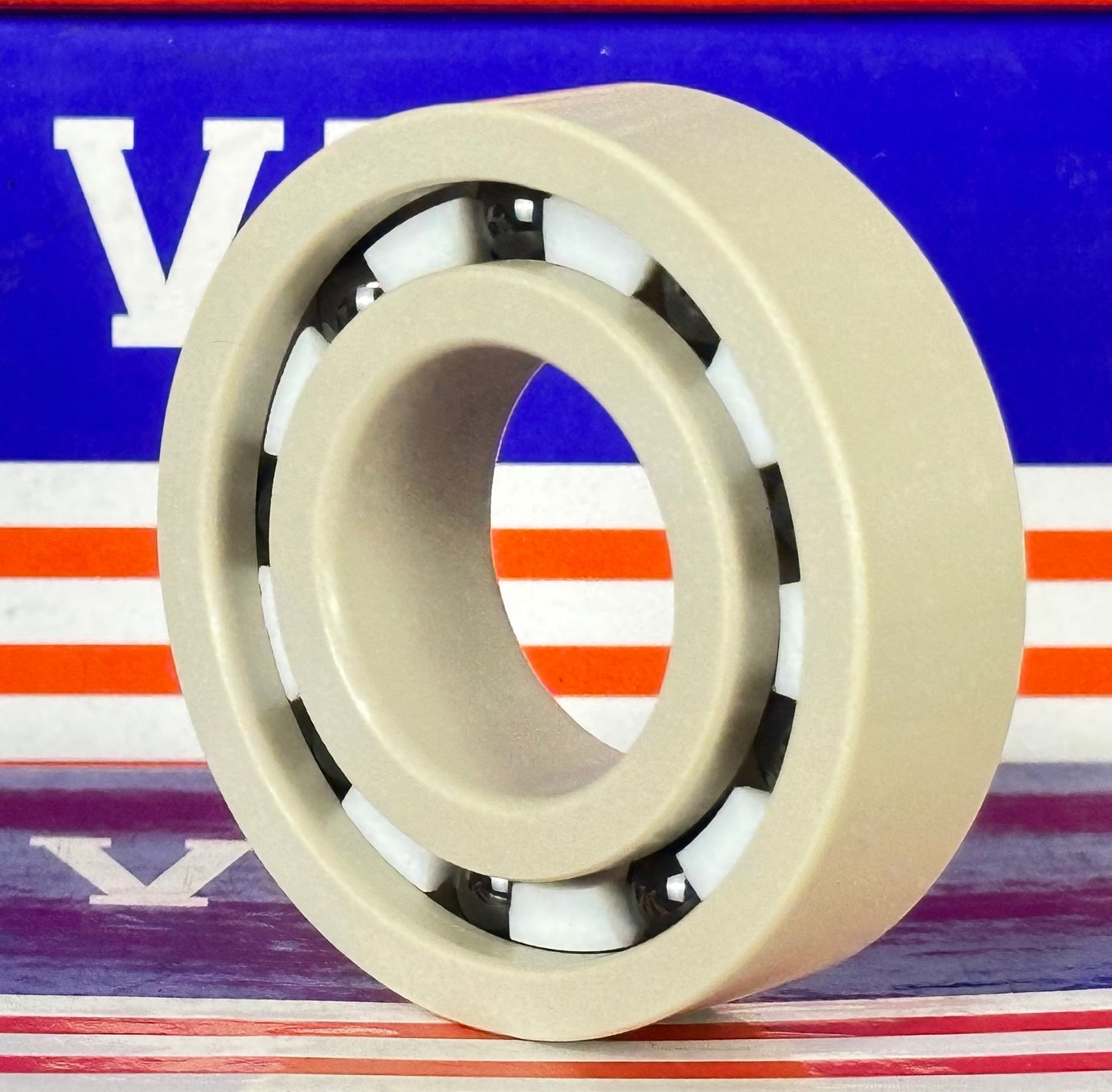 PEEK 6205 Ball Bearing PTFE cage Si3N4 Ceramic Balls 25x52x15