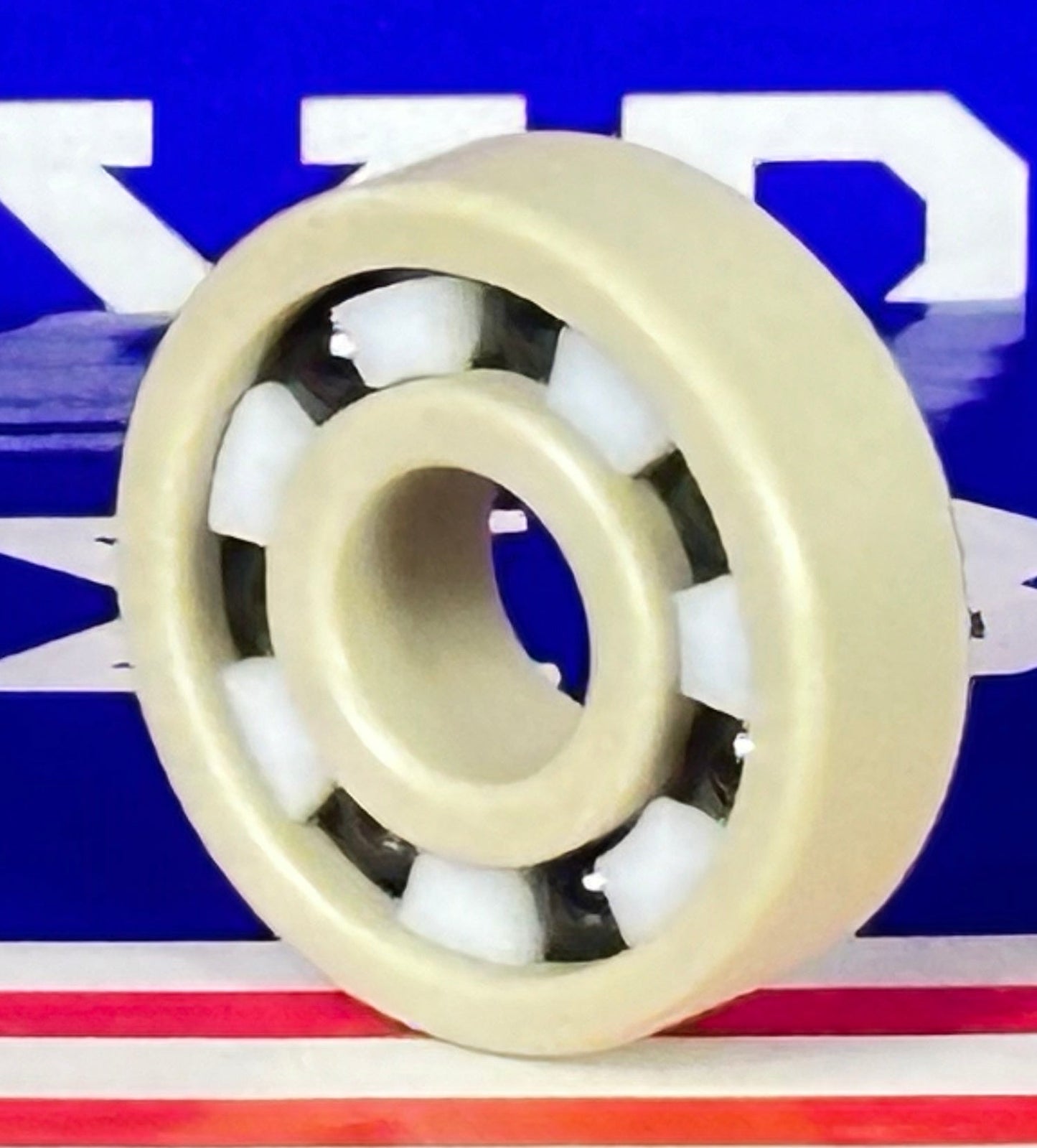 PEEK 608 Ball Bearing PTFE cage Si3N4 Ceramic Balls 8x22x7