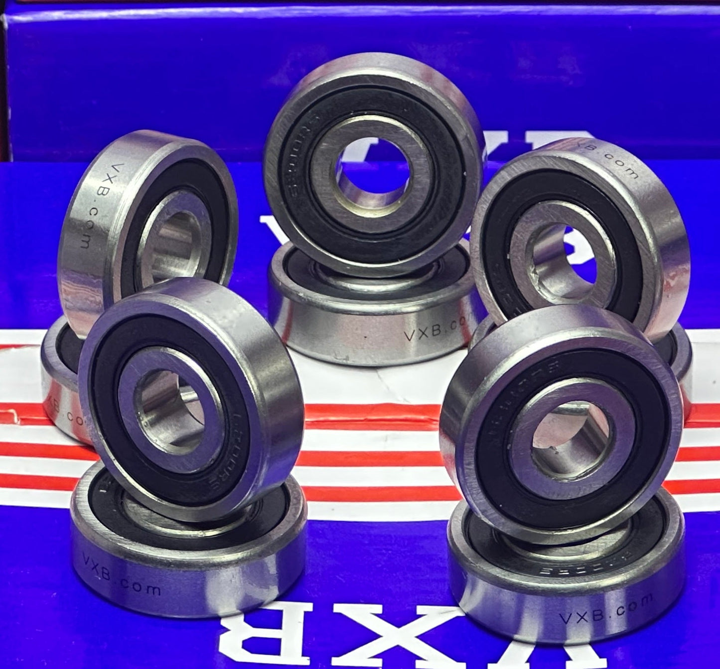 6200-2RS 10x30x9 Sealed 10mm Bore Bearing Pack of 10