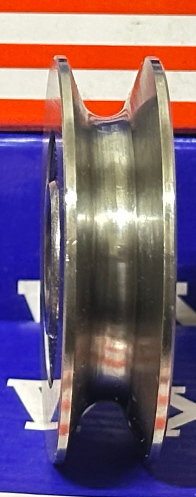 12mm Bore Bearing with 50mm Steel Wire Rope Cable Track Pulley 12x50x13mm