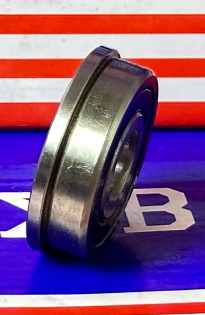 F6200-2RS  Flanged Sealed Miniature Bearing 10x30x9