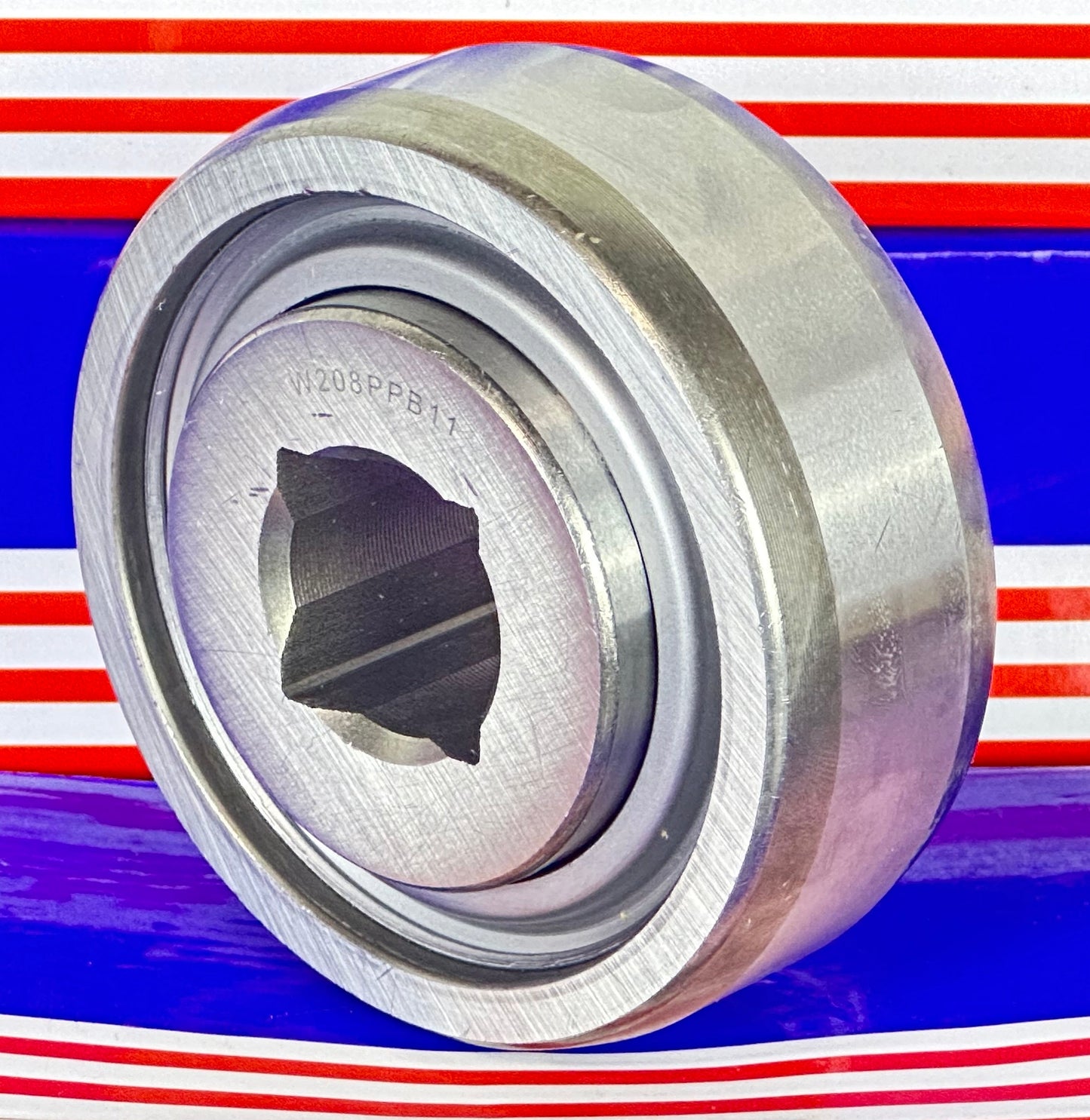 W208PPB11  Relube Square Bore 7/8" inch Bore Bearing