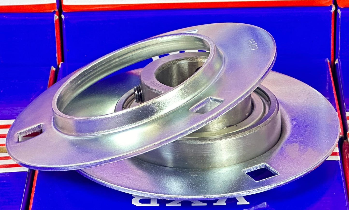 1-1/4"inch Bore 3-Bolt Flanged Mounted SBPF207-20 Pressed Steel Housing Bearing