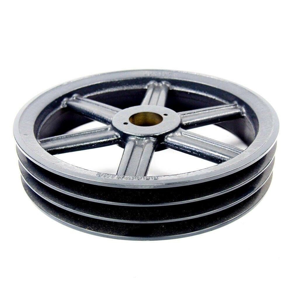 3BK65H Cast Iron Bushed Sheave Pulley for V-belt size 5L, B OD : 6.5" 3 Grooves Pulley 3BK65H - VXB Ball Bearings