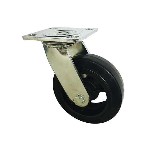 4" Inch Heavy Duty Caster Wheel 441 pounds Swivel Rubber Top Plate - VXB Ball Bearings